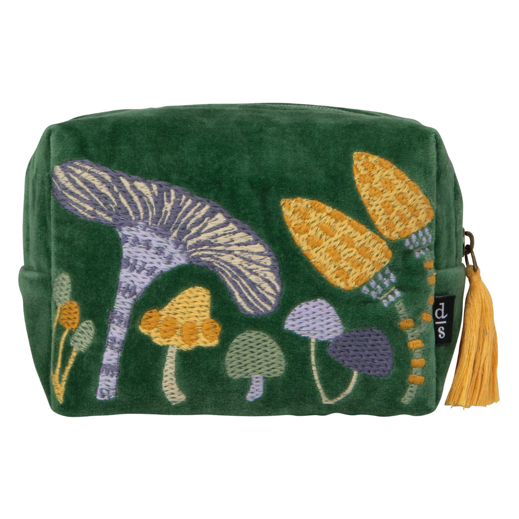 Wildgrove Velvet Embroidered Pouch - Freshie & Zero Studio Shop