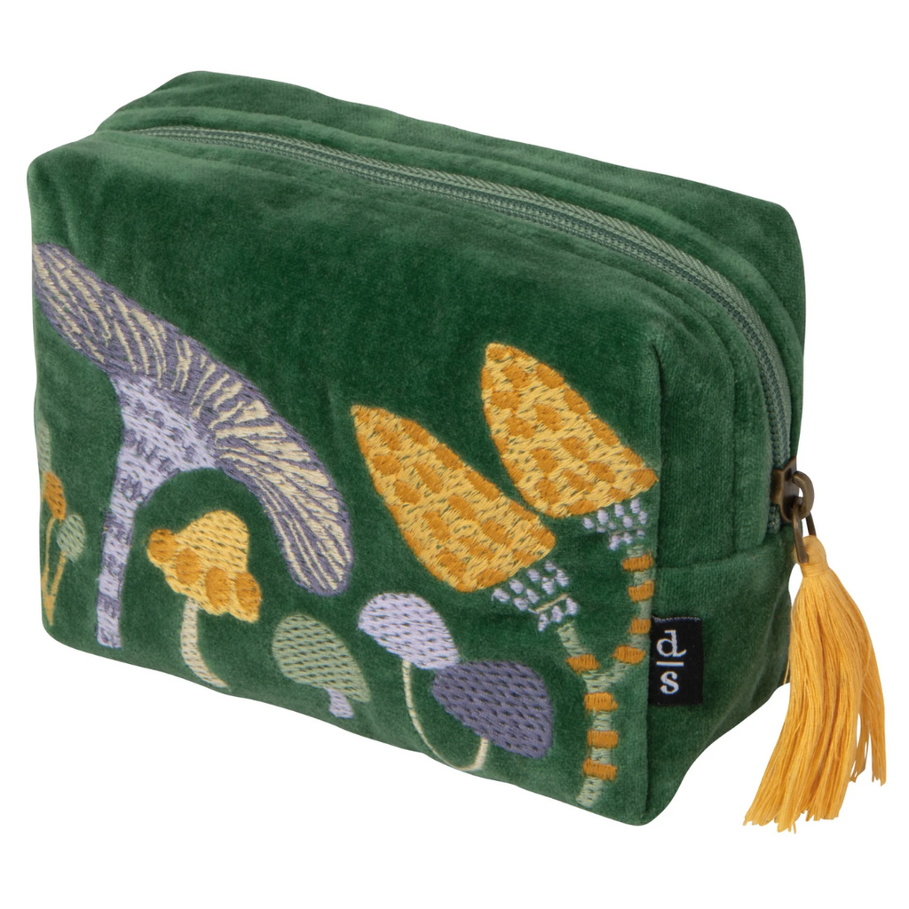 Wildgrove Velvet Embroidered Pouch - Freshie & Zero Studio Shop