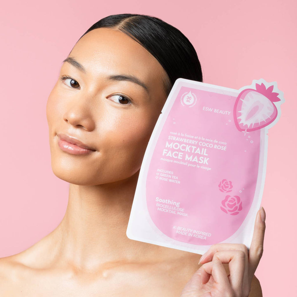 Strawberry Coco Rose Soothing Biocellulose Mocktail Mask - Freshie & Zero Studio Shop