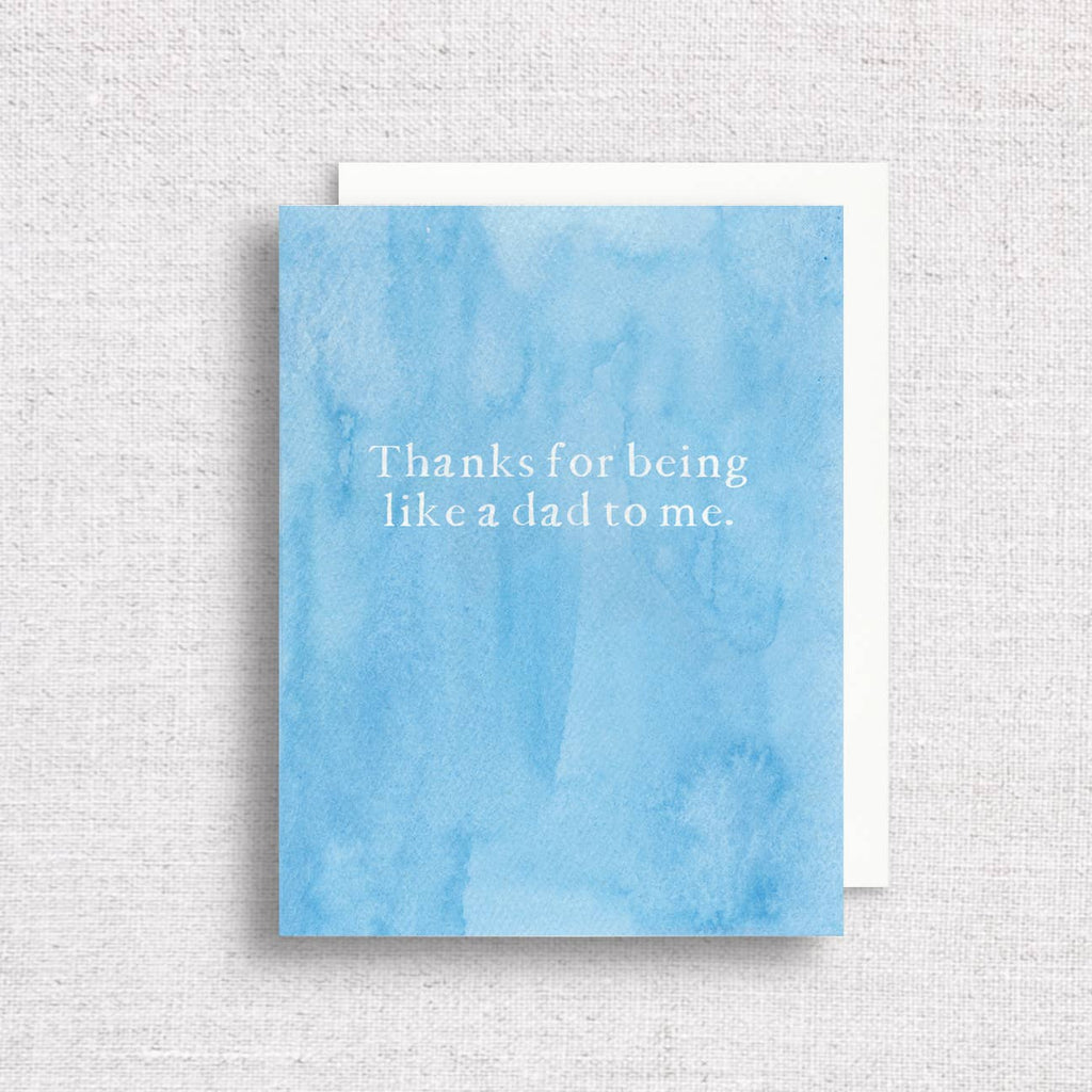 Thanks for Being Like a Dad to Me Greeting Card - Freshie & Zero Studio Shop