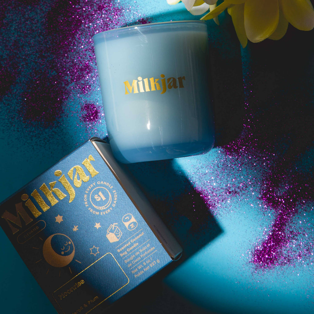 Moonrise - Neroli & Plum Coconut Soy 8oz Candle by Milkjar - Freshie & Zero Studio Shop