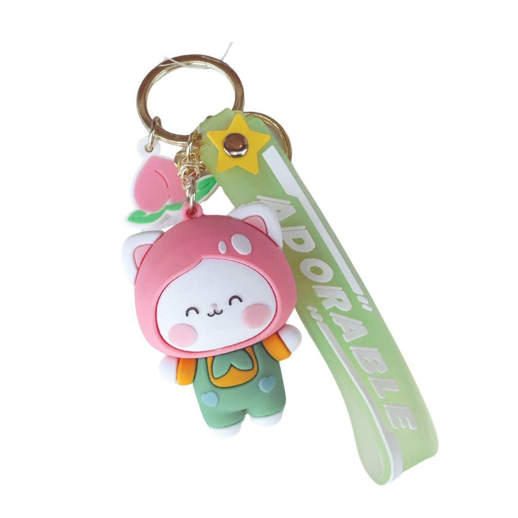 Fruity Cats Kawaii Keychains - Freshie & Zero Studio Shop