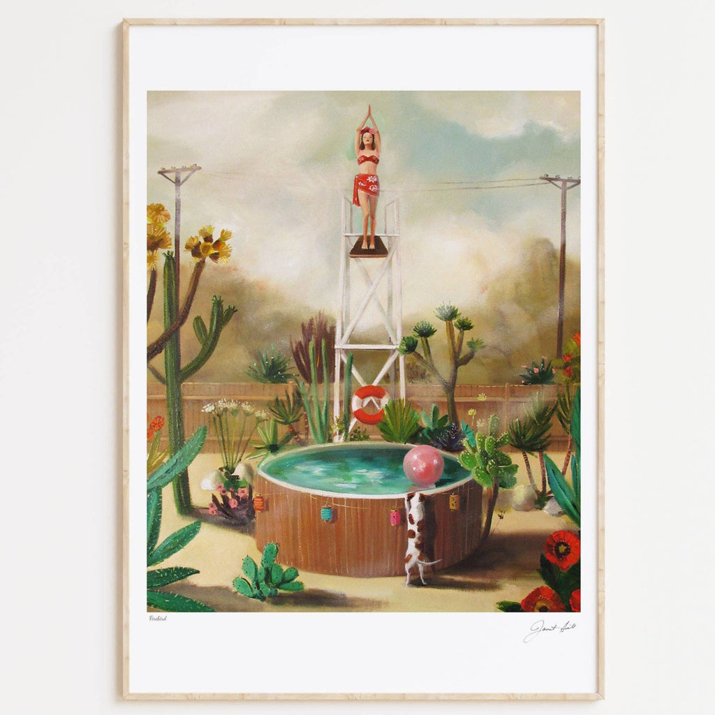 Janet Hill Art Print : Firebird - 8.5"x11" - Freshie & Zero Studio Shop