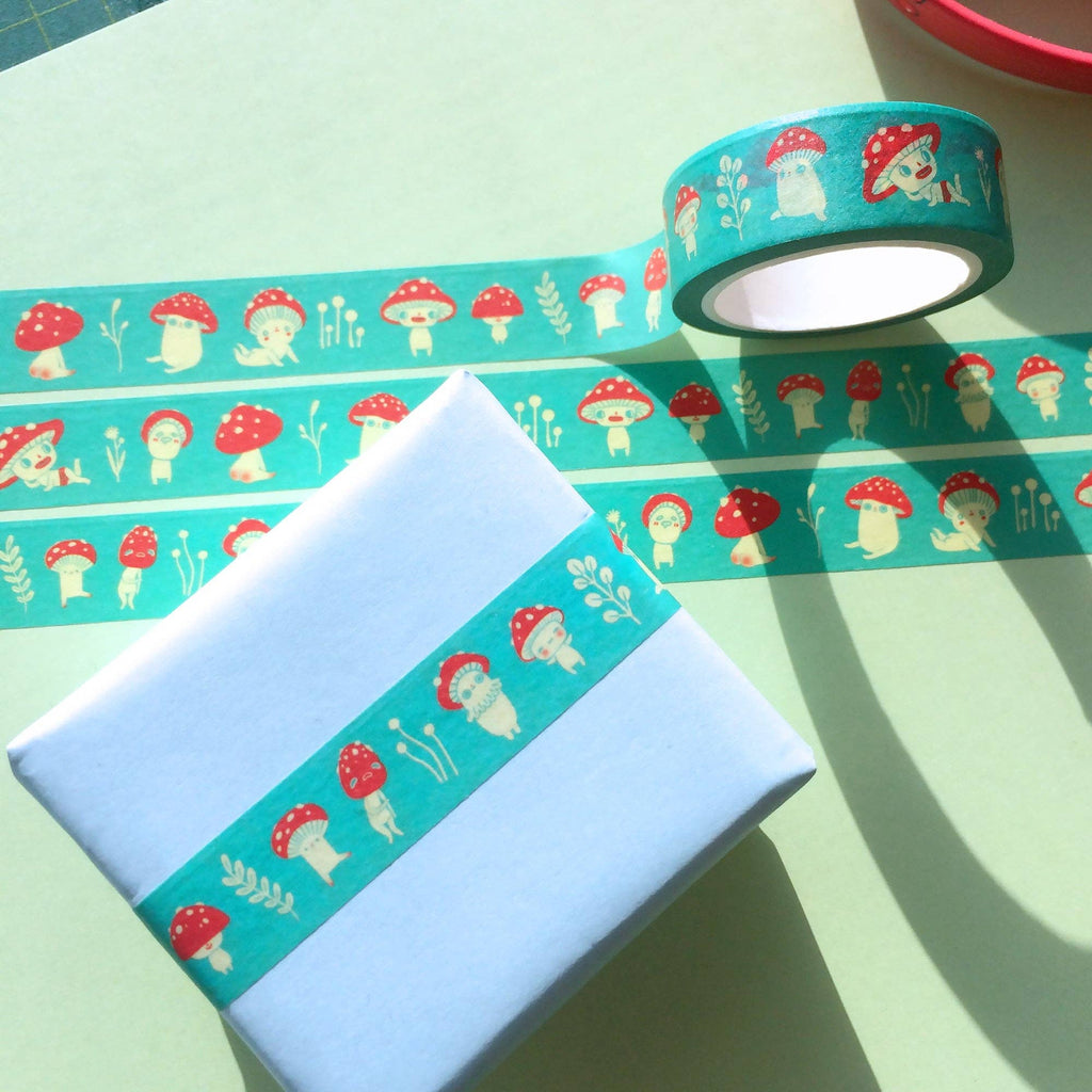 Mush Pals Washi Tape (Teal) - Freshie & Zero Studio Shop