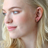 Triple Crystal Gold Stud Earrings - Freshie & Zero Studio Shop