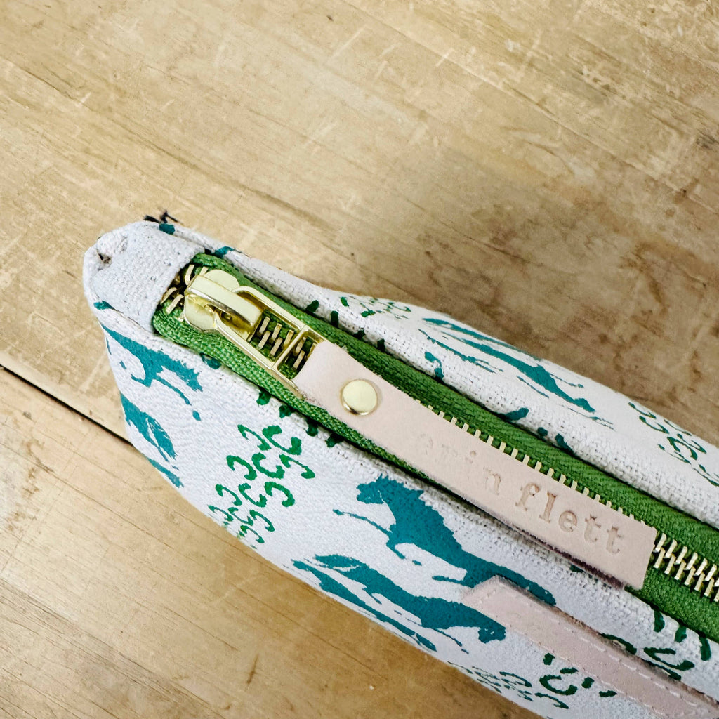 Small Trot Toiletry Bag - Green | Erin Flett - Freshie & Zero Studio Shop