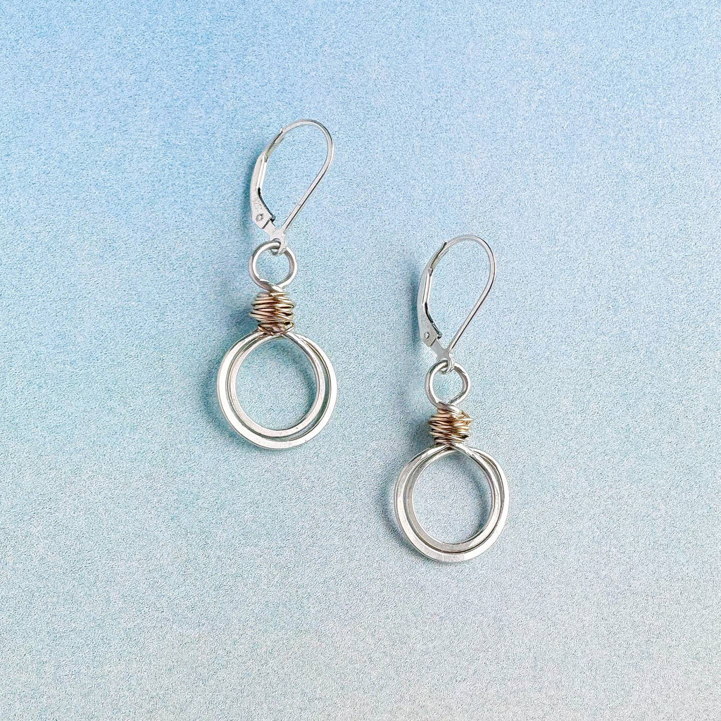 gold swirl loops earrings - Freshie & Zero Studio Shop