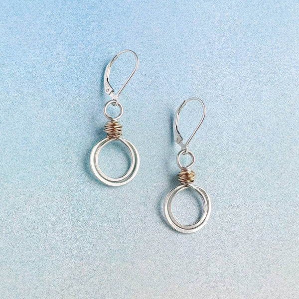 gold swirl loops earrings - Freshie & Zero Studio Shop
