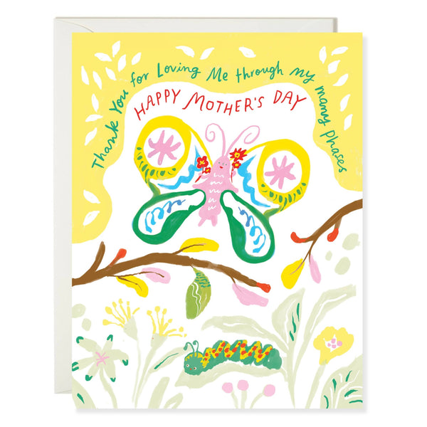 Loving Me Through All My Phases Butterfly Mother's Day Card - Freshie & Zero Studio Shop