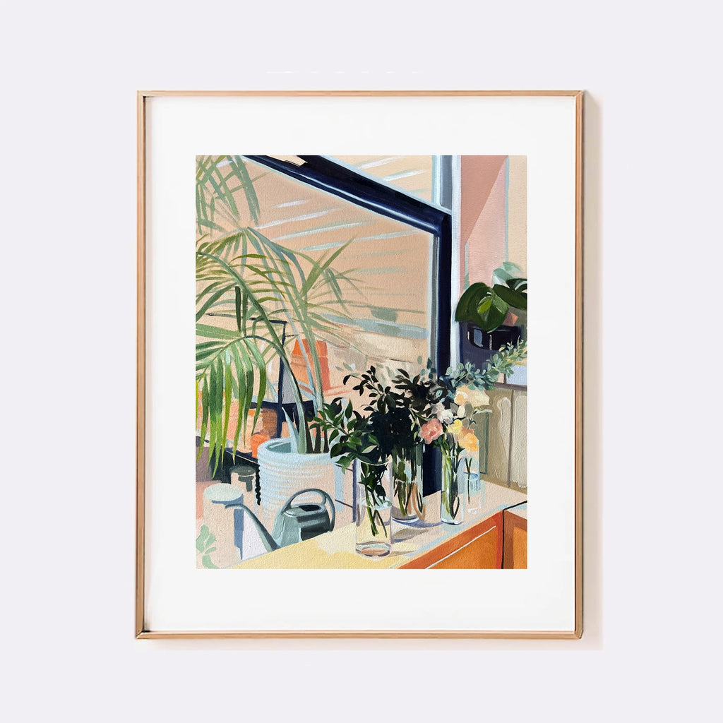 Anissa Riviere 8x10 Signed Art Print: Brooklyn Plant Shop - Freshie & Zero Studio Shop