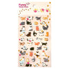 Kawaii Puffy Stickers Sheet: Dogs & Cats - Freshie & Zero Studio Shop