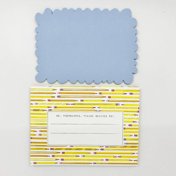Pencil Notecards by Mr. Boddington's Studio - Freshie & Zero Studio Shop