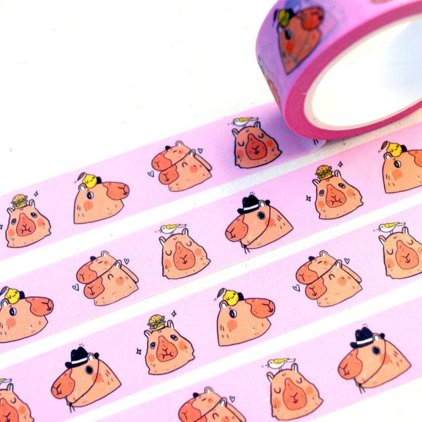 Capybara Cuties Washi Tape - Freshie & Zero Studio Shop