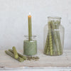 Twisted Taper Candles Set of 2: Green - Freshie & Zero Studio Shop