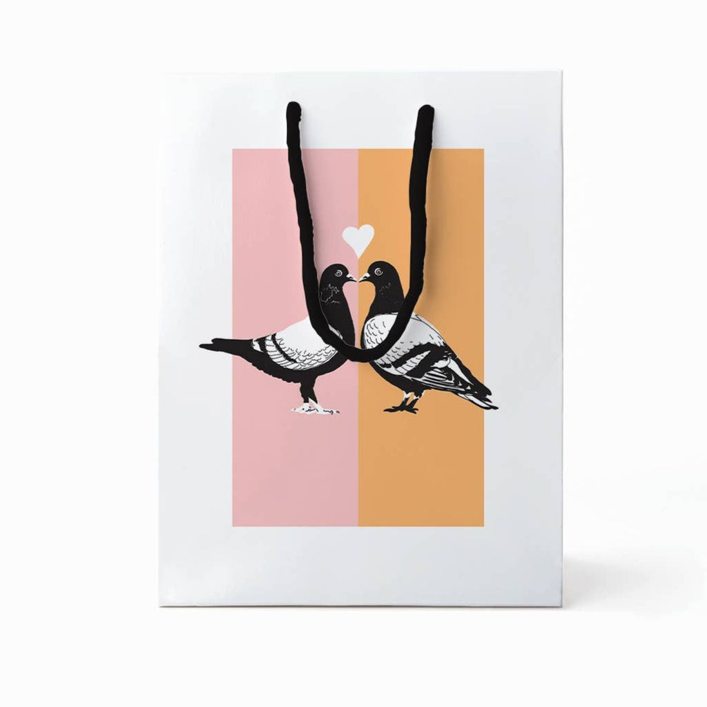 Love Birds Pigeon Gift Bag - Freshie & Zero Studio Shop