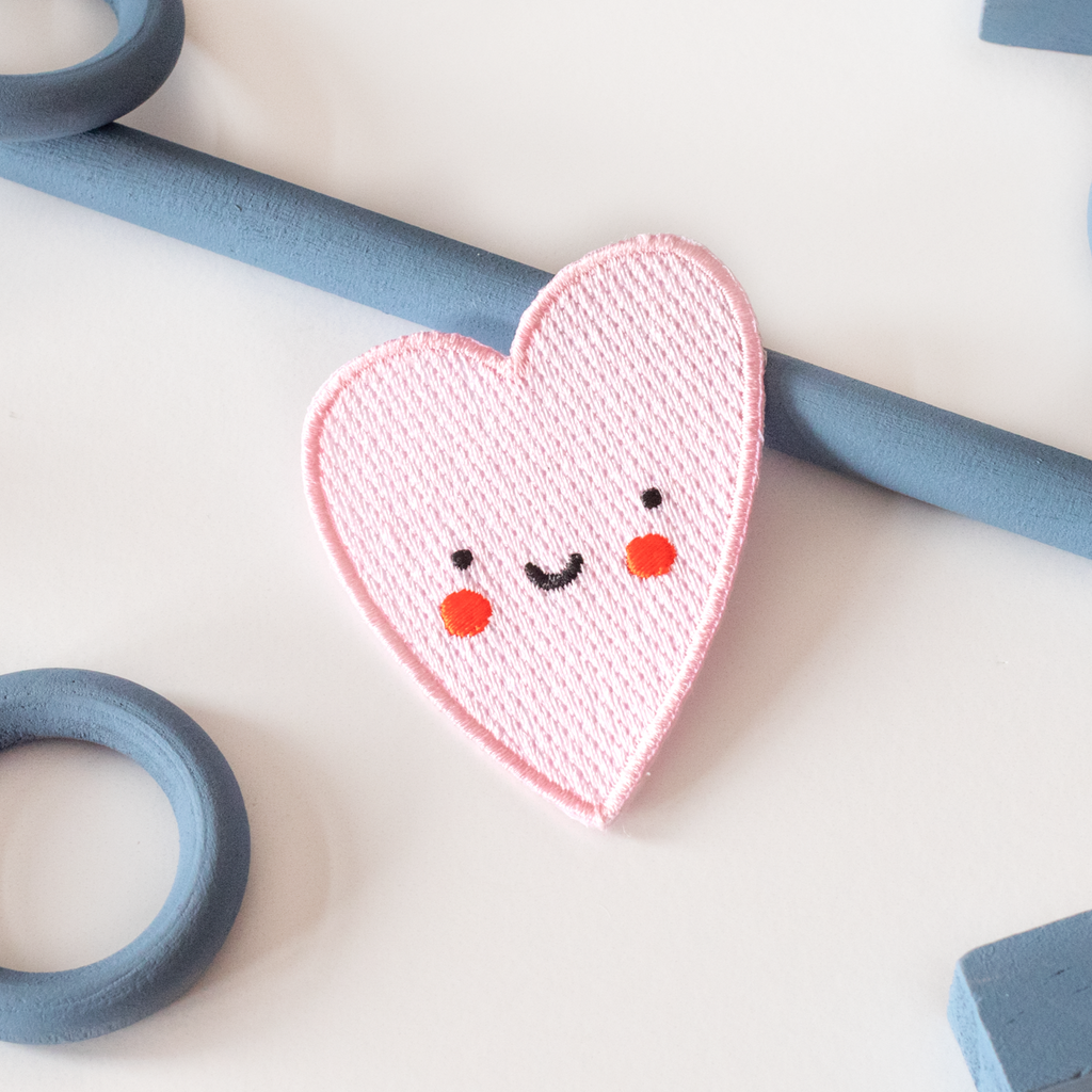 Iron-On Patch- Cute Heart - Freshie & Zero Studio Shop
