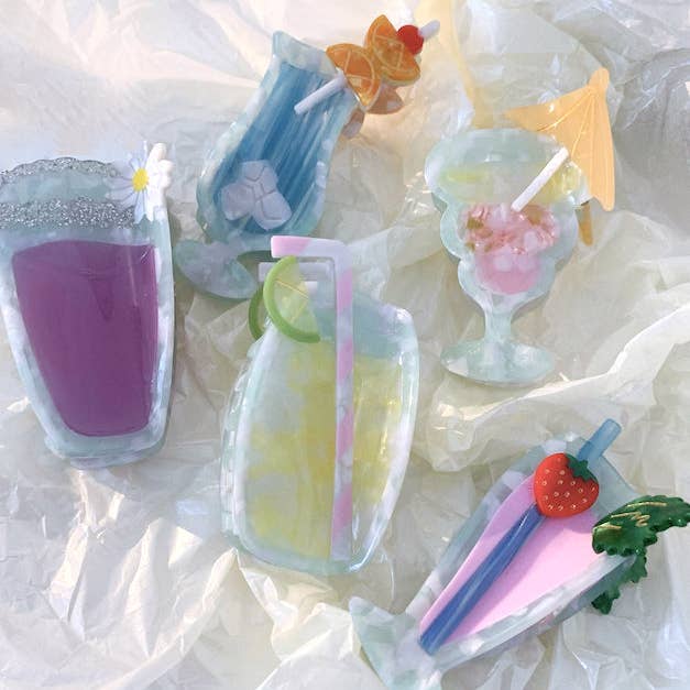 Margarita Cocktail Hair Claw Clip | Eco-Friendly - Freshie & Zero Studio Shop