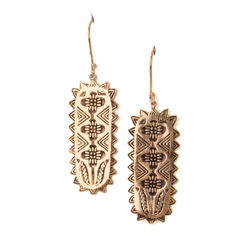 Gladys Brass Earrings by Handker - Freshie & Zero Studio Shop