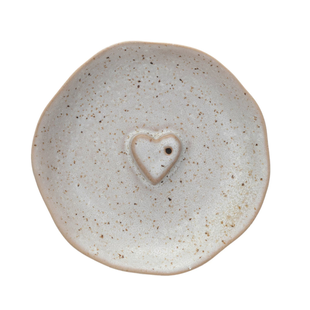Embossed Heart Incense Dish/Holder - Freshie & Zero Studio Shop