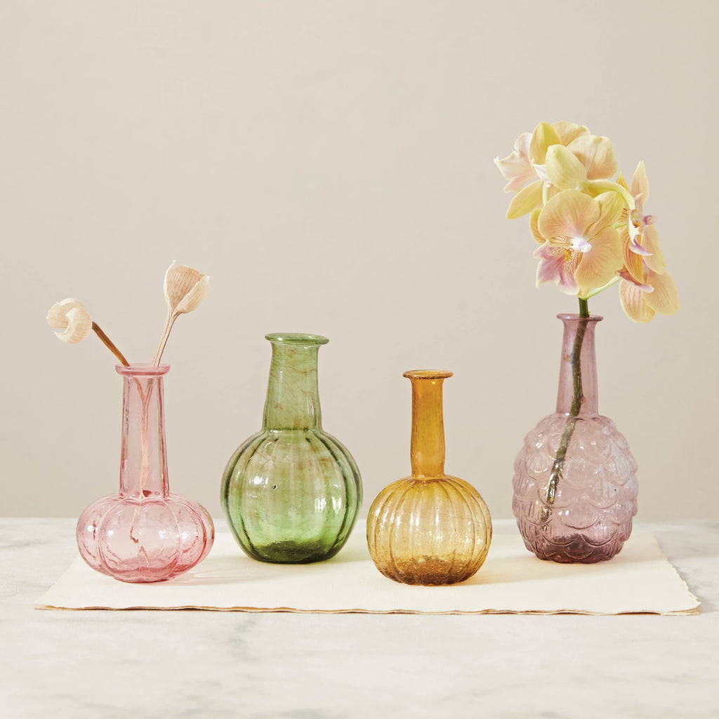 Hand-Blown Recycled Glass Vase - Freshie & Zero Studio Shop
