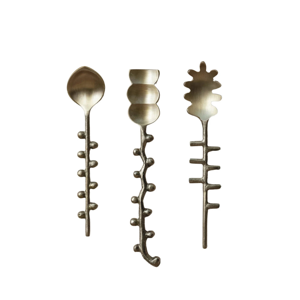 Brass Hobnail Formed Spoon - Freshie & Zero Studio Shop