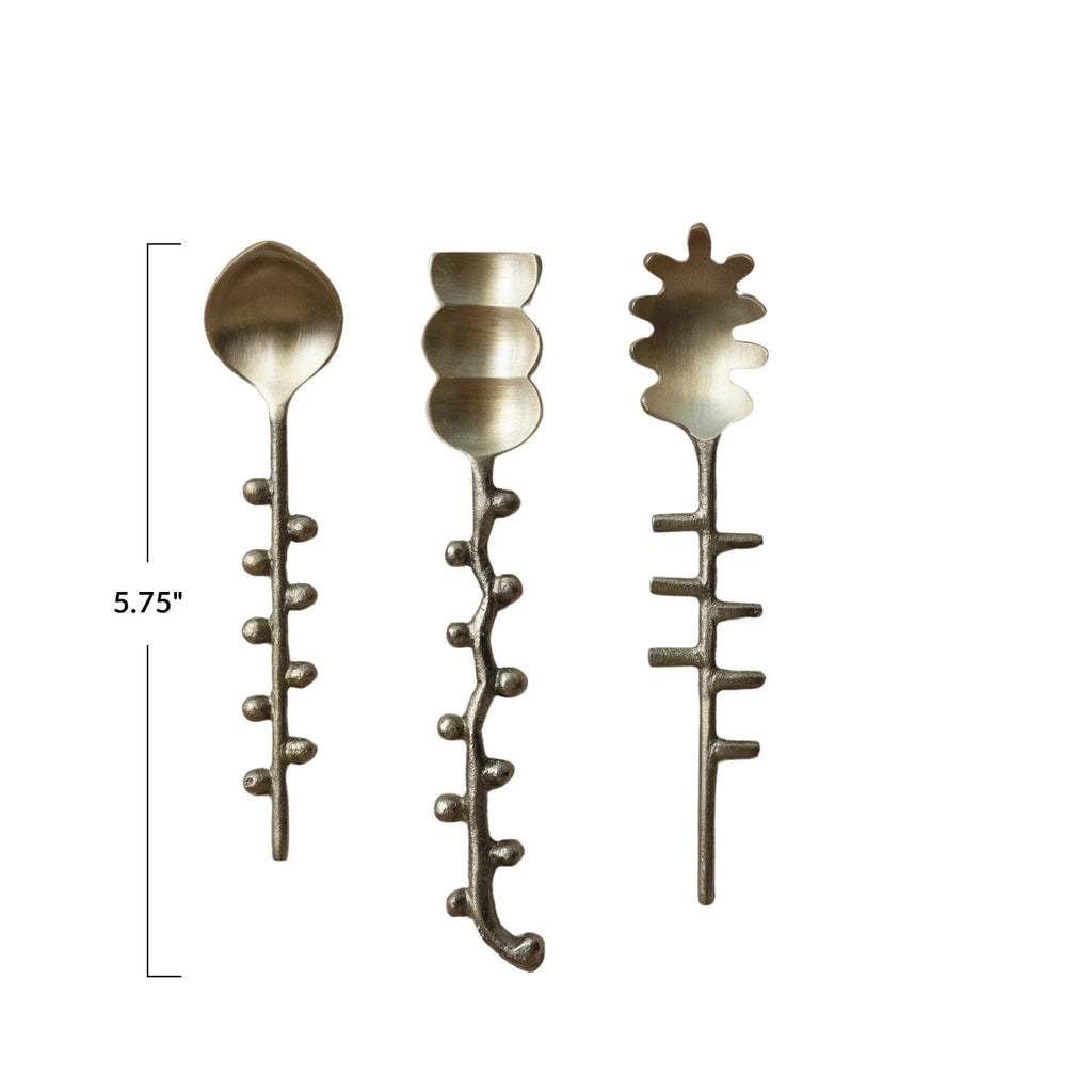 Brass Hobnail Formed Spoon - Freshie & Zero Studio Shop