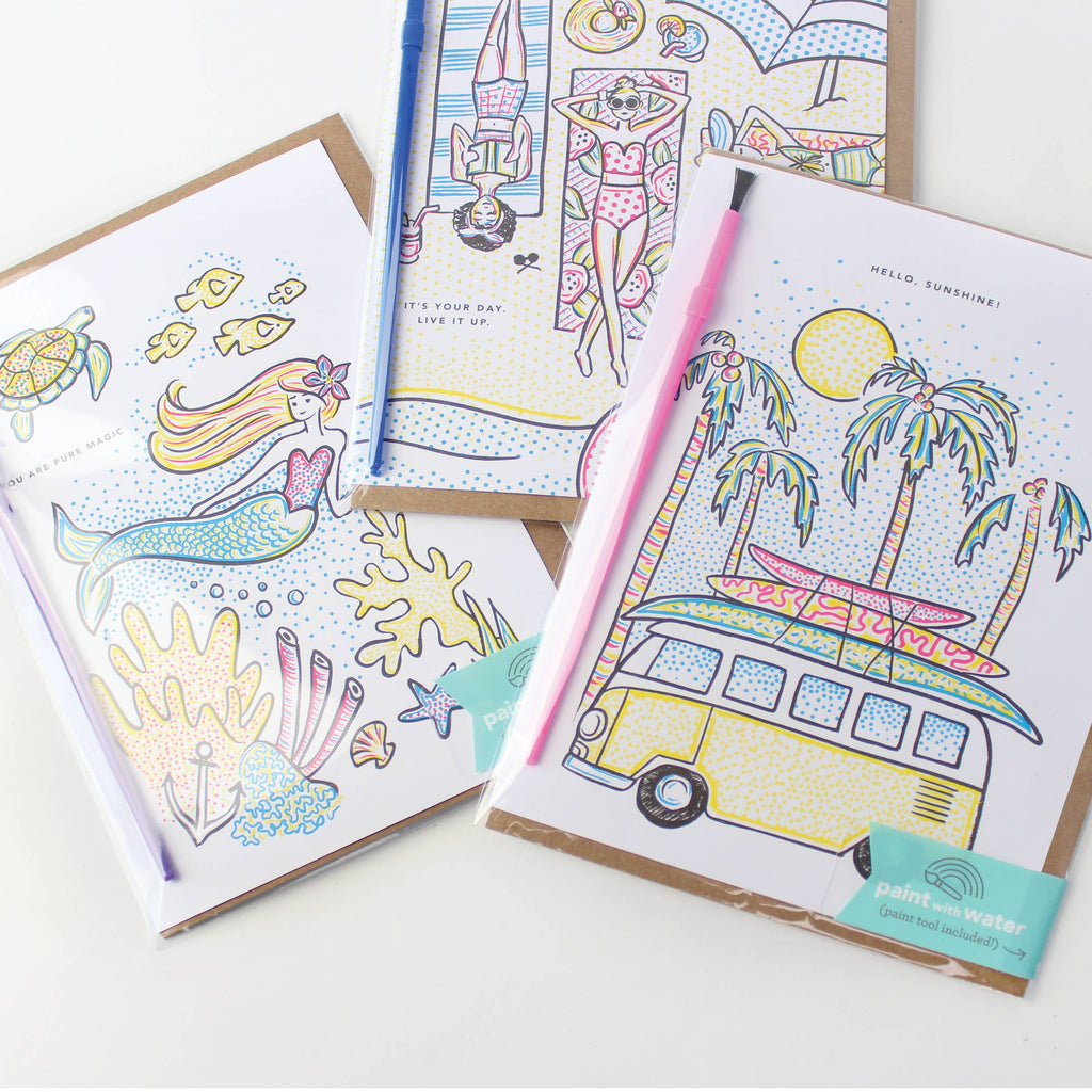 Paint With Water Flower Stand - Thank You Card - Freshie & Zero Studio Shop