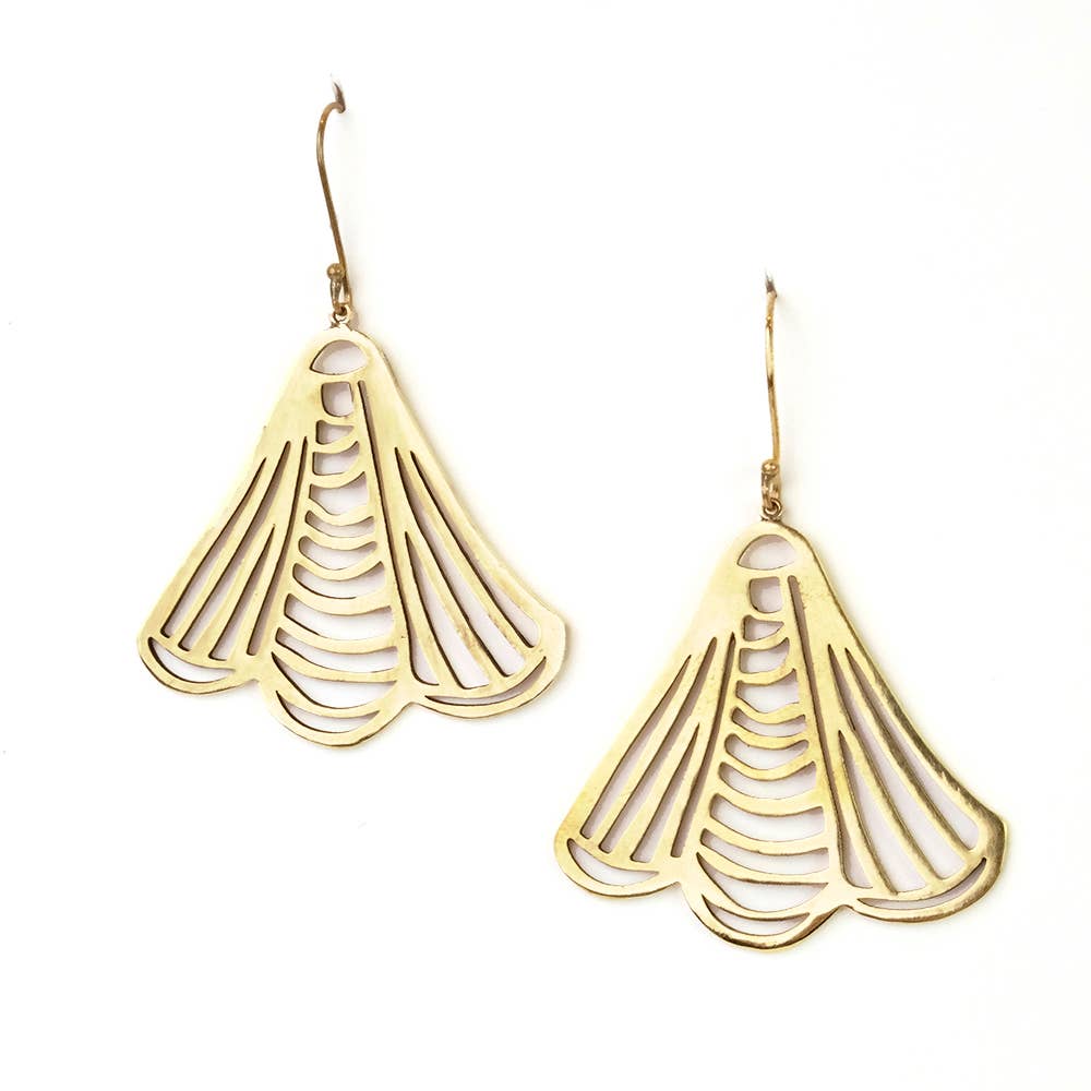 Josie Brass Earrings by Handker - Freshie & Zero Studio Shop