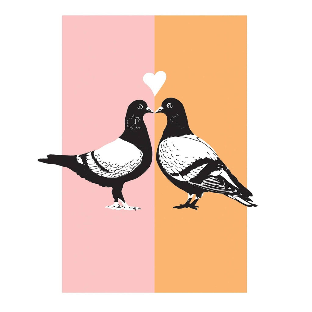 Love Birds Pigeon Gift Bag - Freshie & Zero Studio Shop