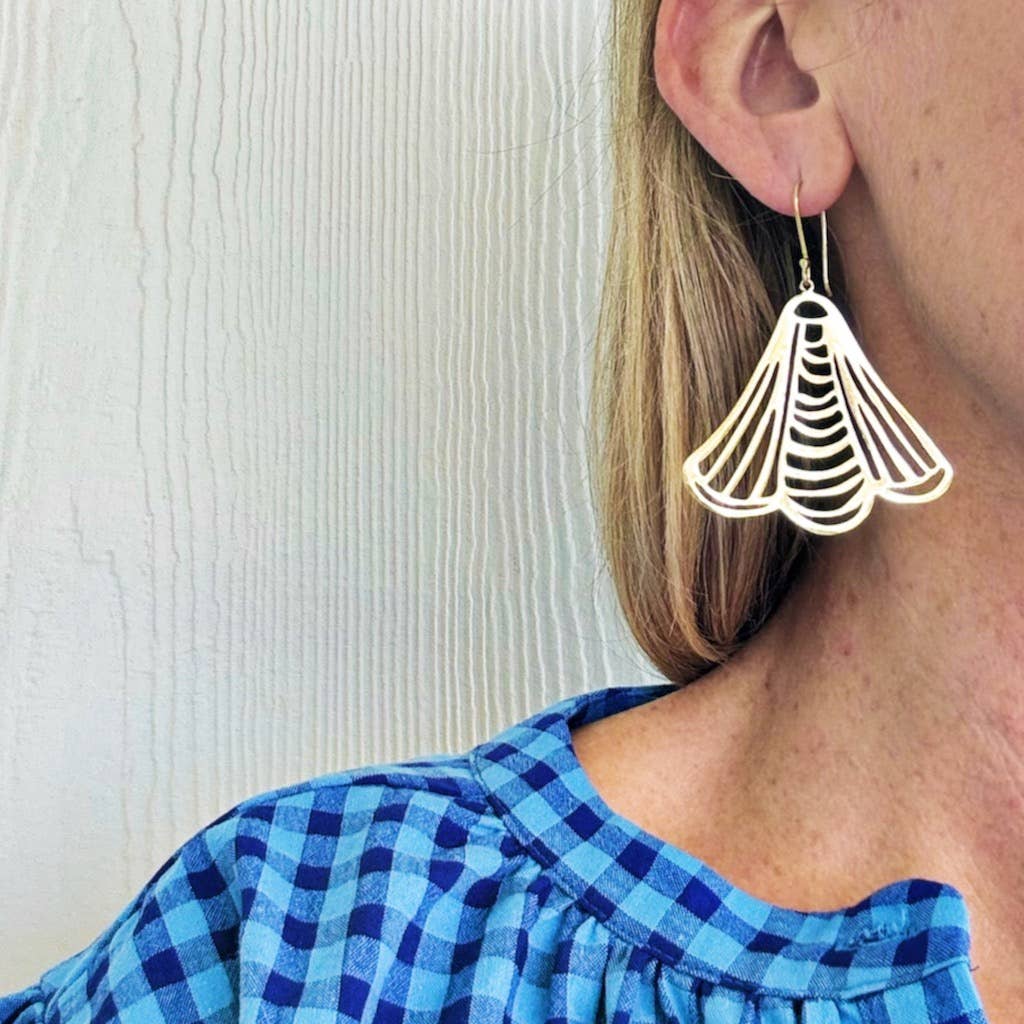 Josie Brass Earrings by Handker - Freshie & Zero Studio Shop