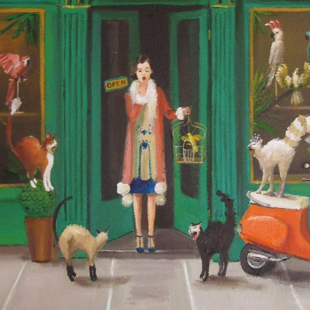 Janet Hill Art Print: Miss Mink Lesson 3 - 8.5"x11" - Freshie & Zero Studio Shop