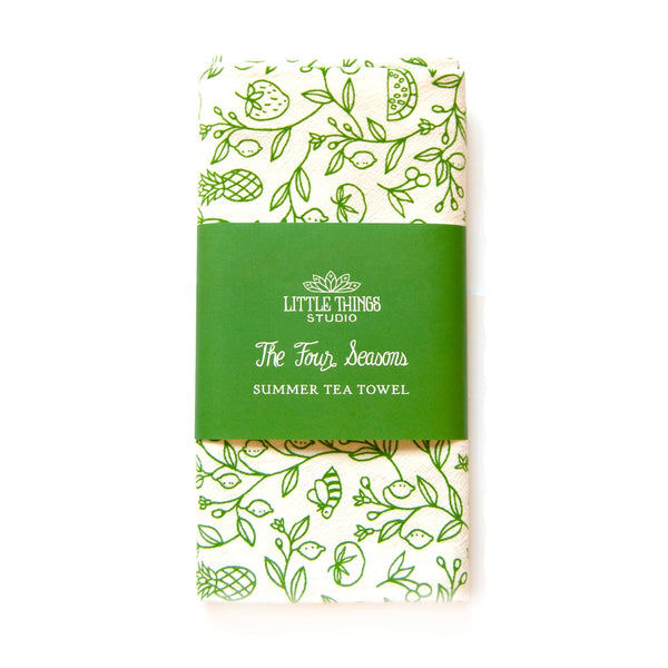 The Four Seasons Tea Towel - Summer - Freshie & Zero Studio Shop