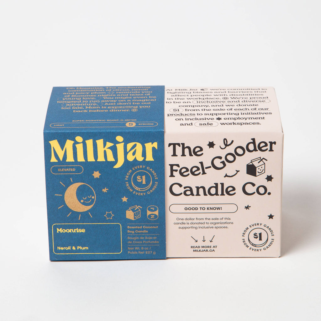 Moonrise - Neroli & Plum Coconut Soy 8oz Candle by Milkjar - Freshie & Zero Studio Shop