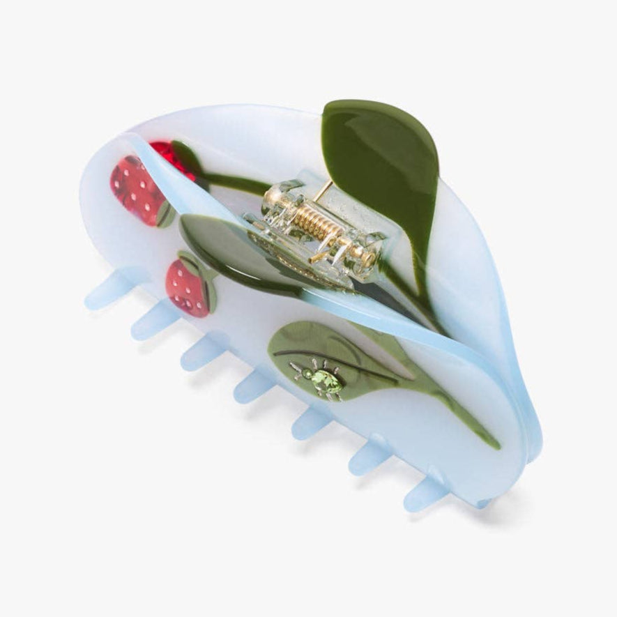 Forest Berry Strawberry Jewel Beetle Acetate Hiar Claw Clip - Freshie & Zero Studio Shop