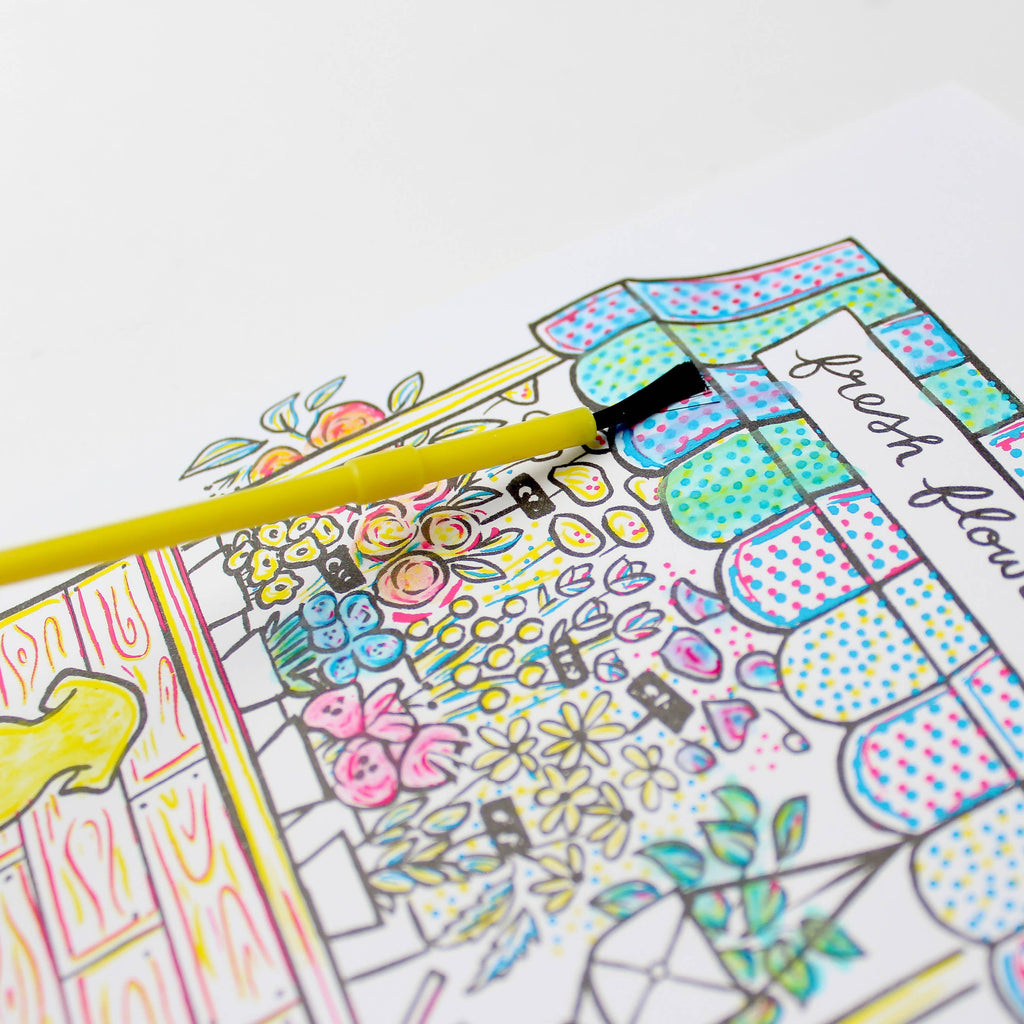 Paint With Water Flower Stand - Thank You Card - Freshie & Zero Studio Shop