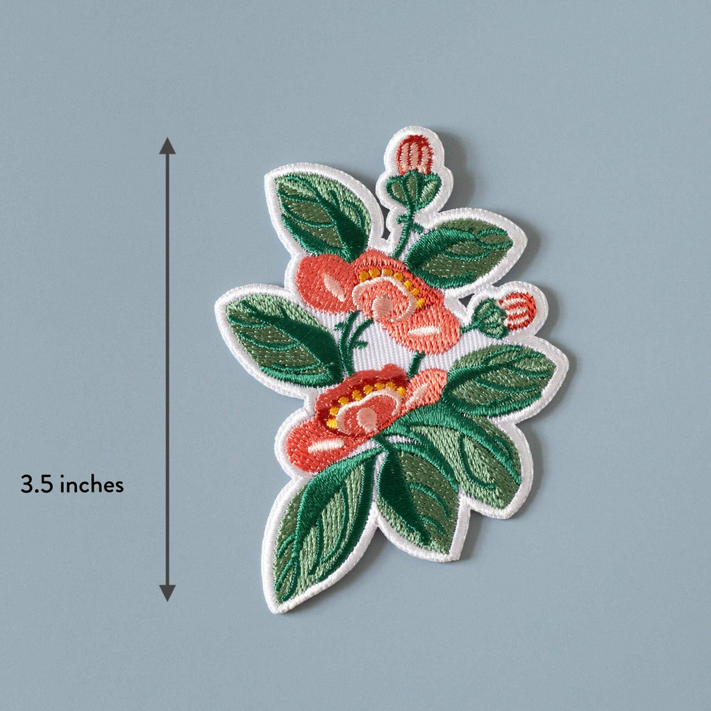 Iron-On Patch: Pink & Green Floral - Freshie & Zero Studio Shop