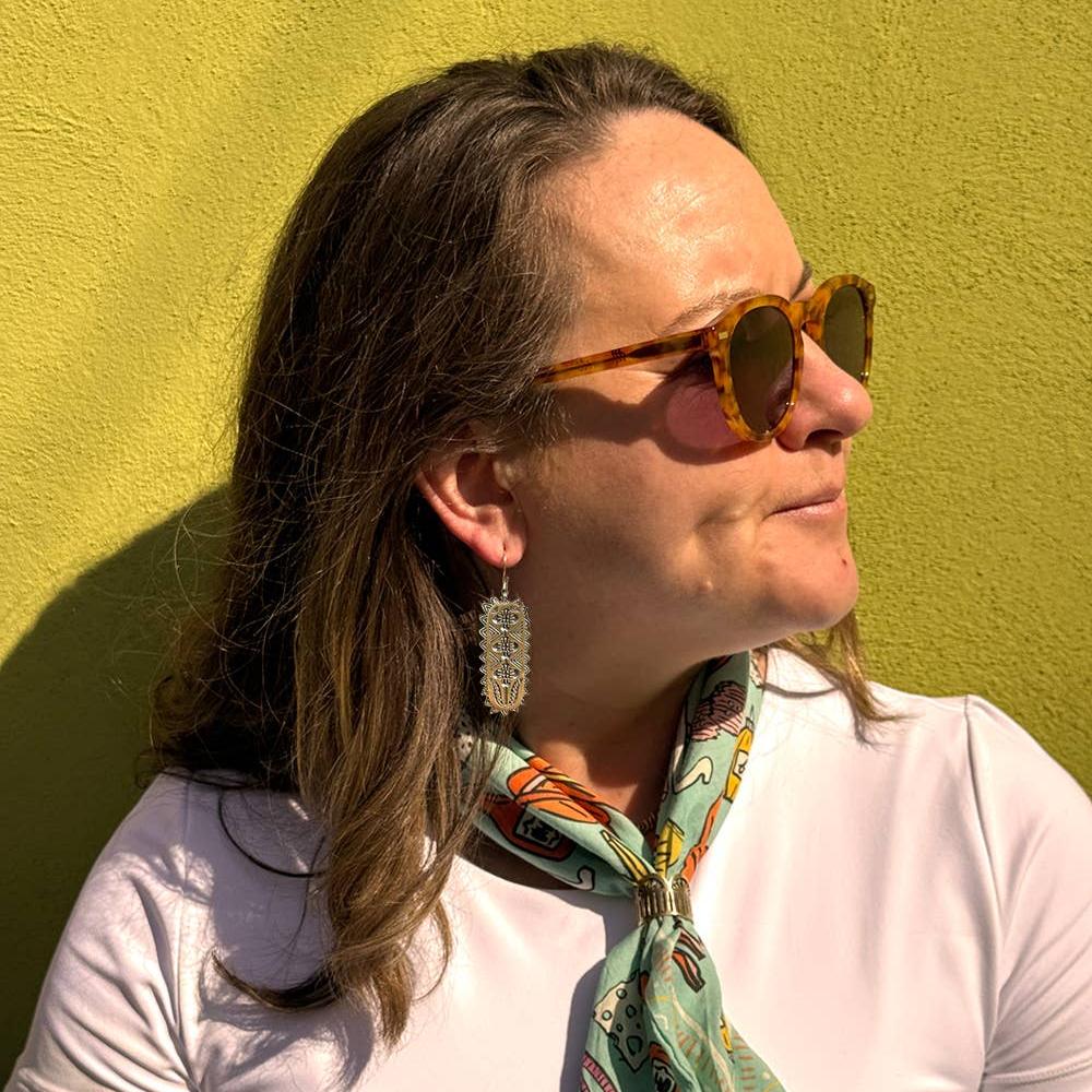 Gladys Brass Earrings by Handker - Freshie & Zero Studio Shop