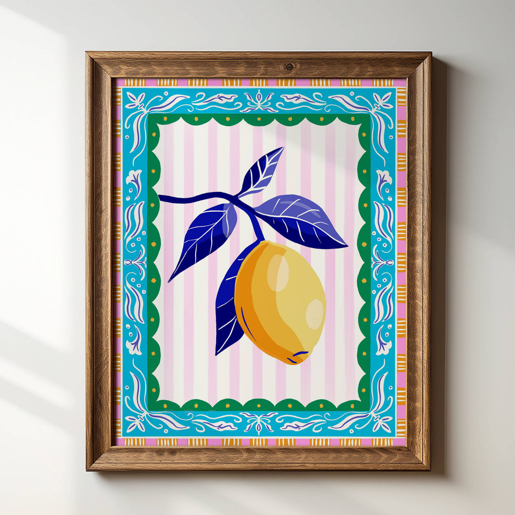 Luxurious Lemons Art Print by Tara Reed - 8 x 10 - Freshie & Zero Studio Shop