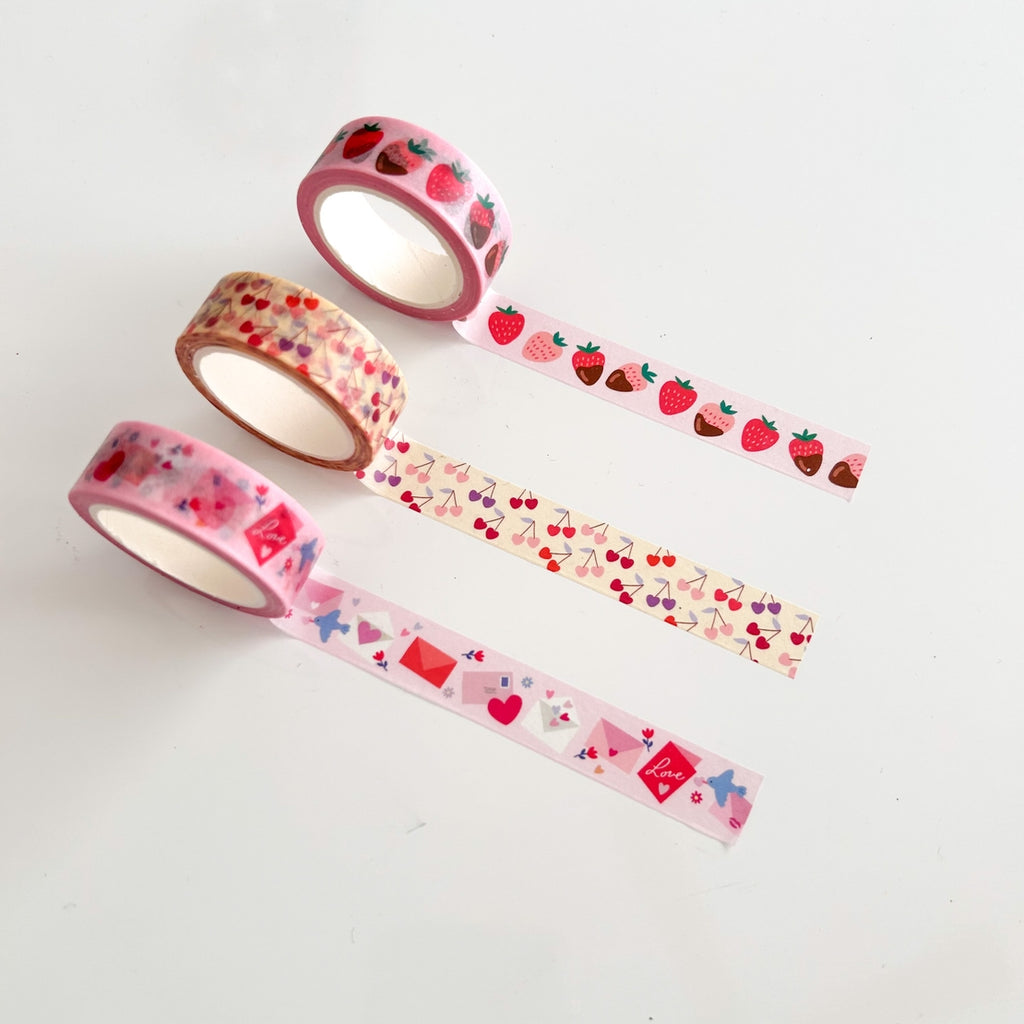 Washi Tape: Chocolate Strawberries - Freshie & Zero Studio Shop