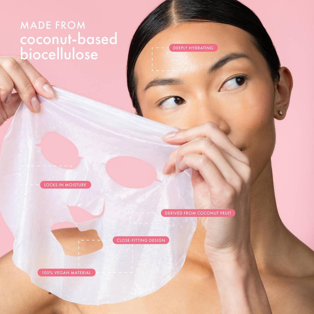 Strawberry Coco Rose Soothing Biocellulose Mocktail Mask - Freshie & Zero Studio Shop