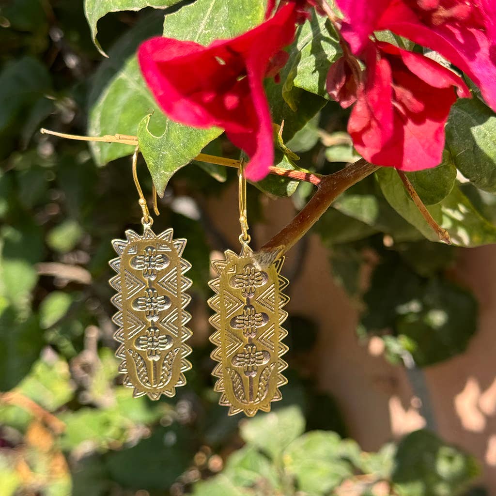 Gladys Brass Earrings by Handker - Freshie & Zero Studio Shop