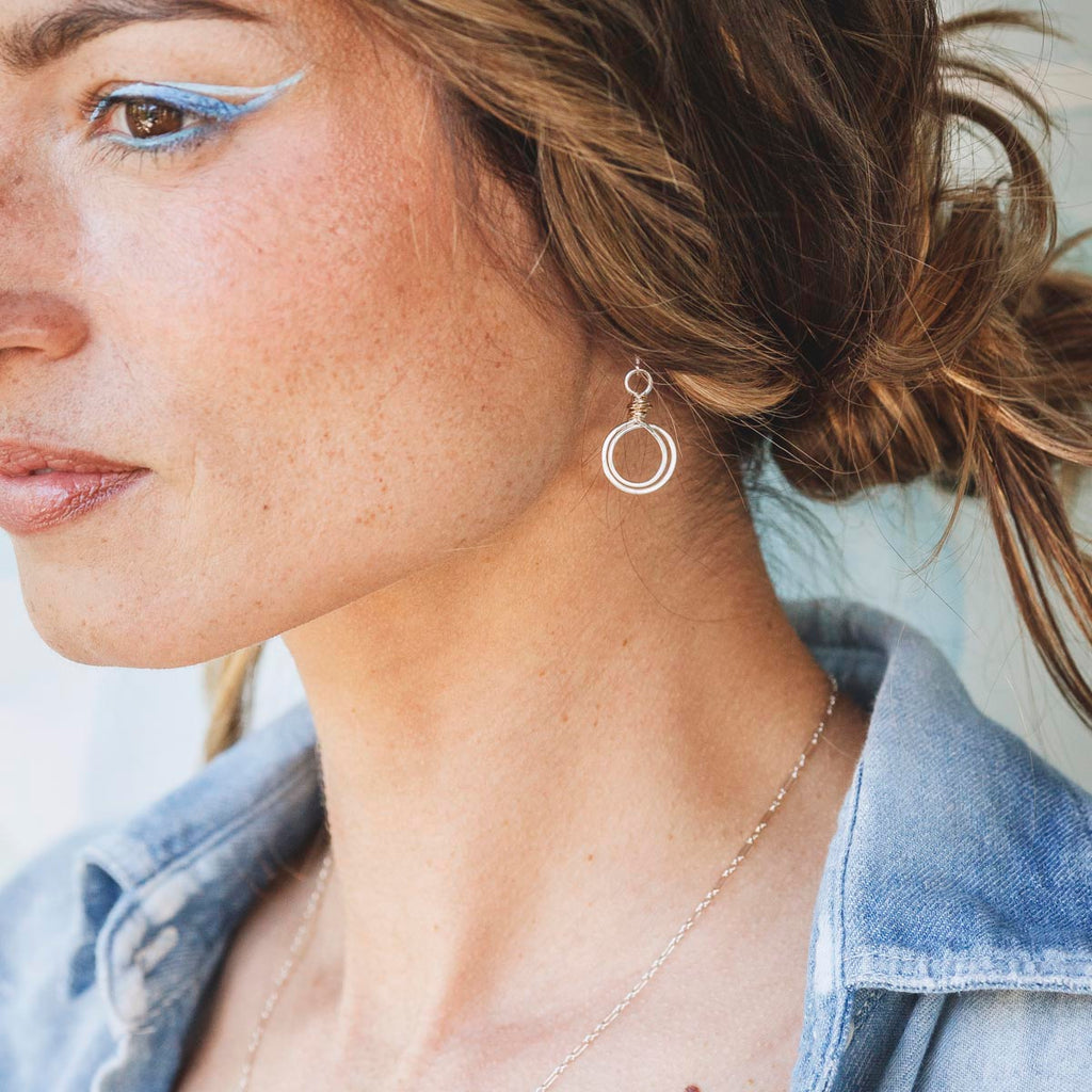 gold swirl loops earrings - Freshie & Zero Studio Shop