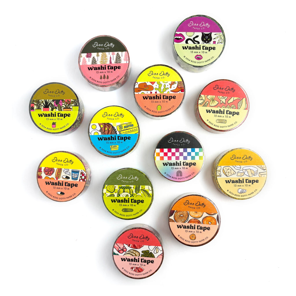Pickle Pattern Washi Tape - Freshie & Zero Studio Shop