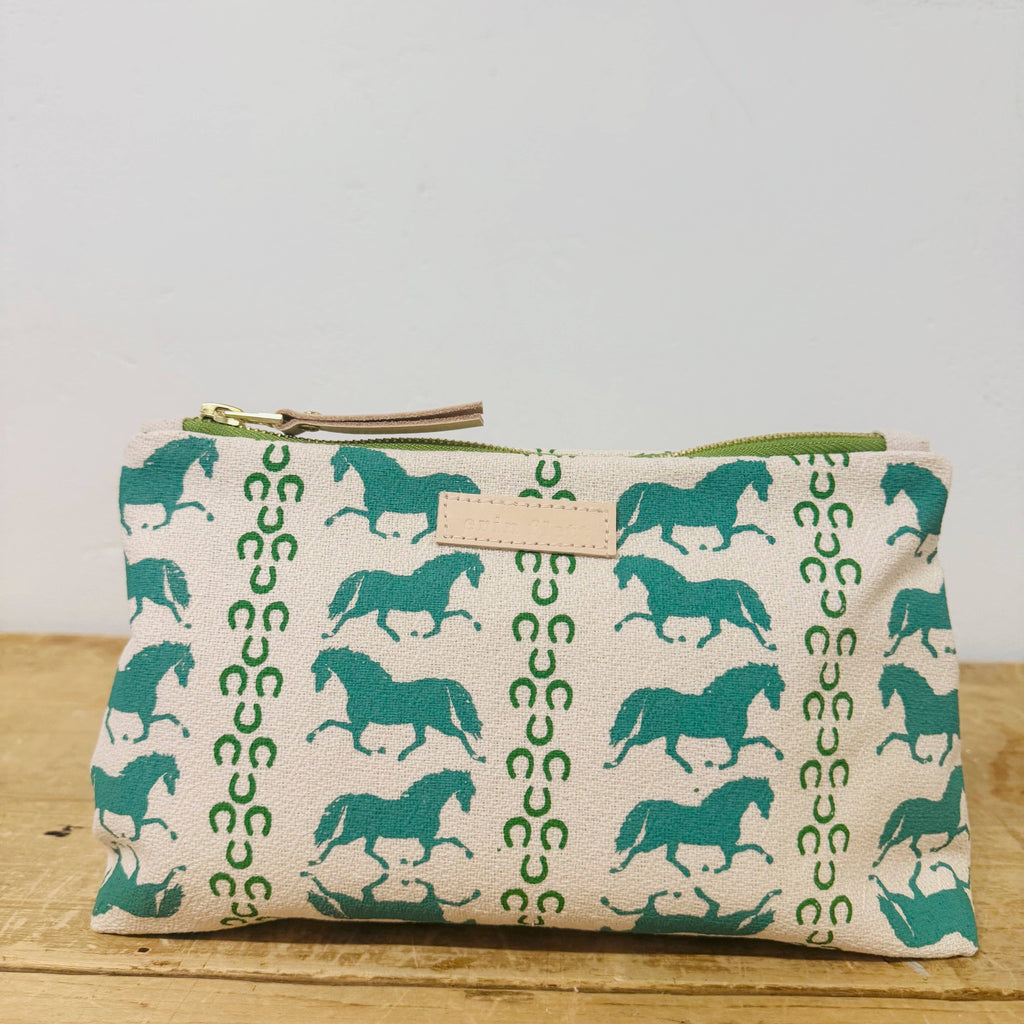 Small Trot Toiletry Bag - Green | Erin Flett - Freshie & Zero Studio Shop