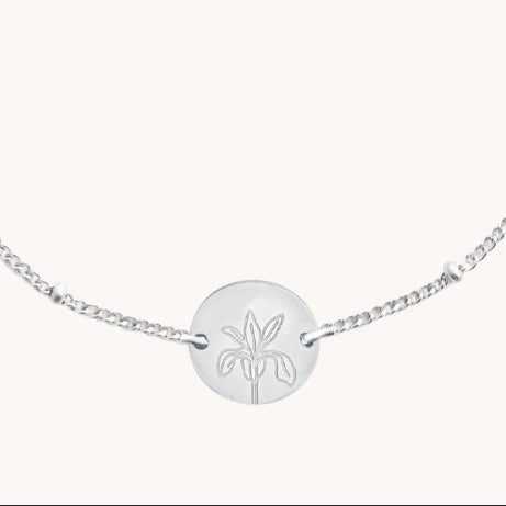 Silver Birth Flower Bracelets by Gratinsta - Freshie & Zero Studio Shop