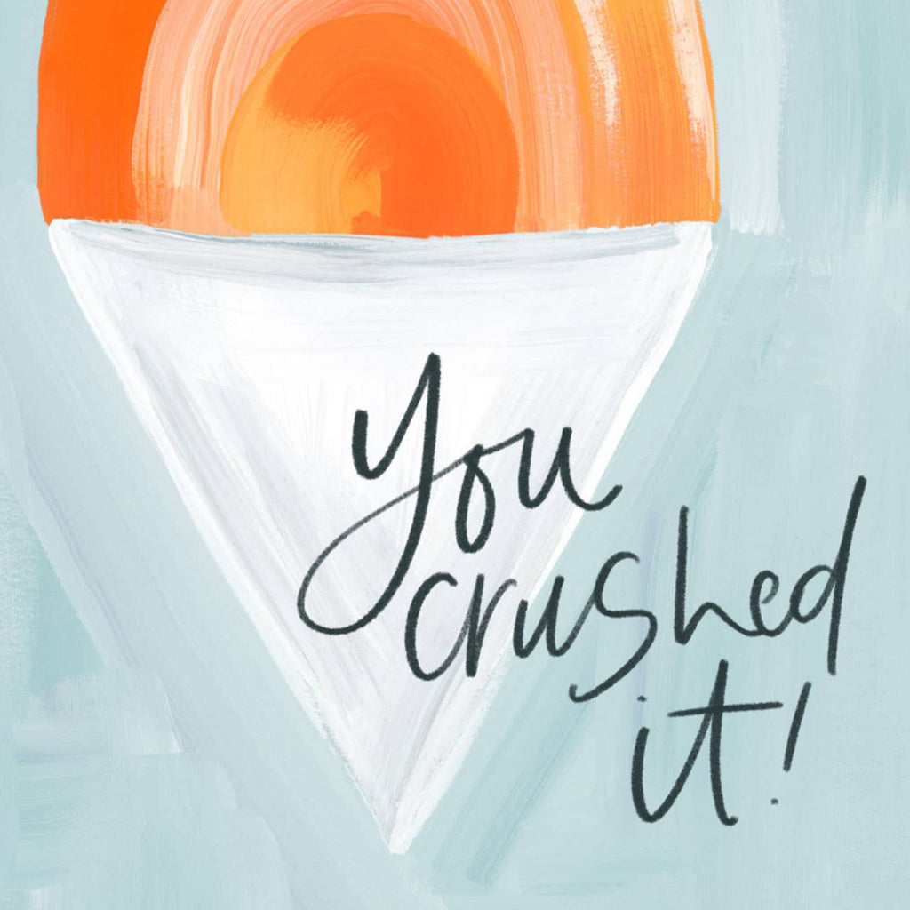 Crushed It Snow Cone Congratulations Greeting Card - Freshie & Zero Studio Shop