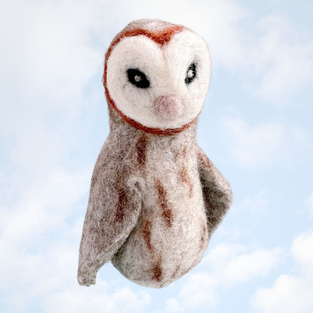 Barn Owl Finger Puppet - Freshie & Zero Studio Shop