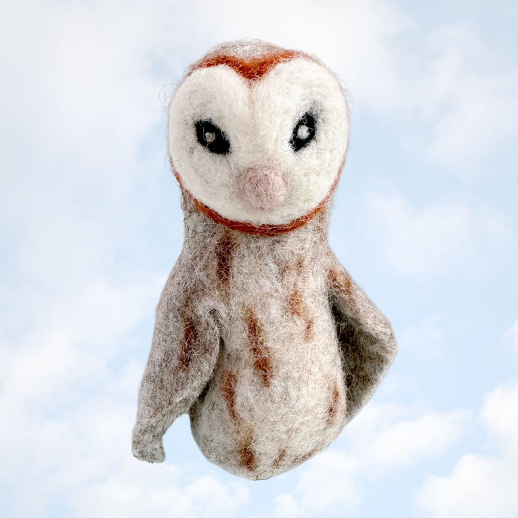 Barn Owl Finger Puppet - Freshie & Zero Studio Shop