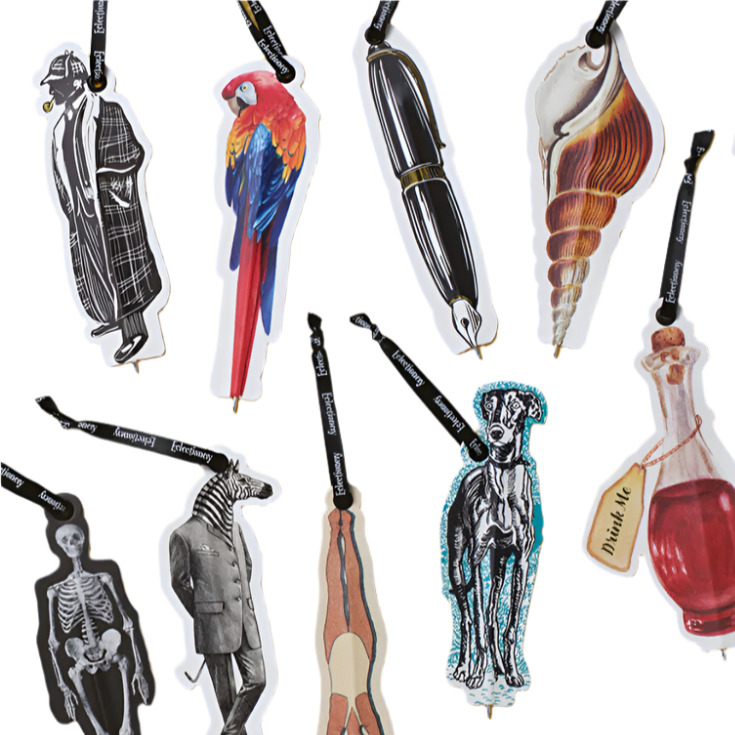 Vintage Ephemera Flat Bookmark Pen - Freshie & Zero Studio Shop