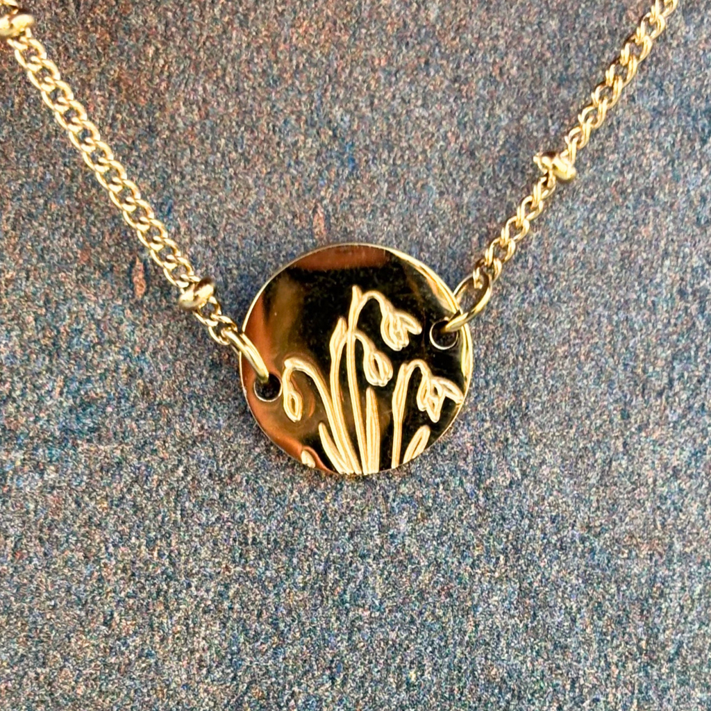 Gold Birth Flower Bracelets by Gratinsta - Freshie & Zero Studio Shop